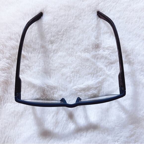 Owen Blue with Dark Wood Reader Glasses - Picture 5 of 11